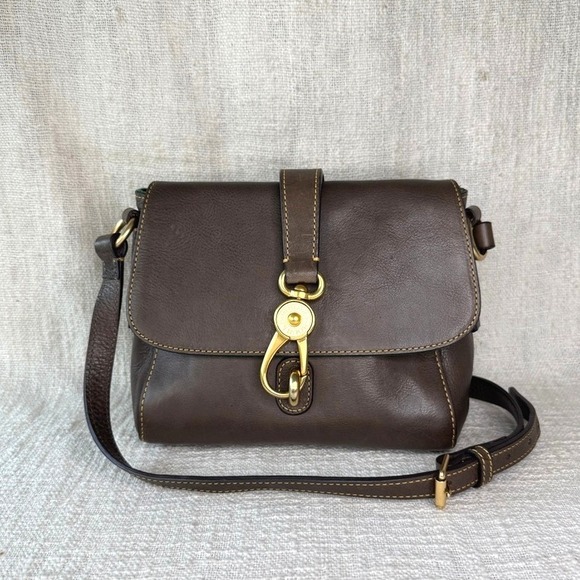 Dooney & Bourke Handbags - Dooney & Bourke Florentine Small Ashley Messenger Bag — Vachetta Stamped Leather